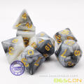 Gemini Polyhedral Dice Set of 7 Dice in a Variety of Sizes Designed for Roleplaying Games, Premium Quality Dice for Table Game